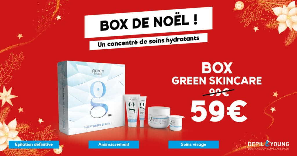 Votre box Noël Green skincare à 59€ au lieu de 99€
