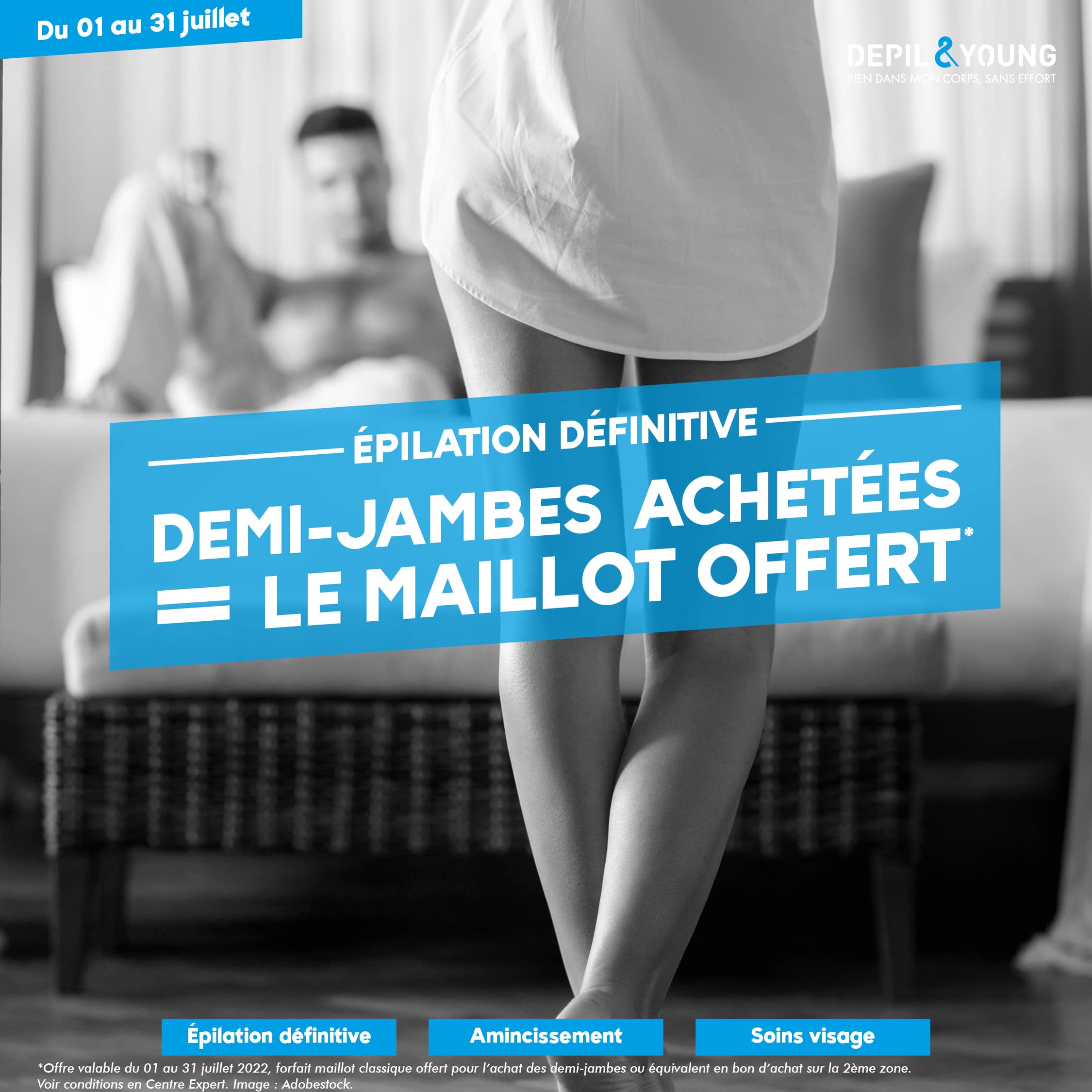 Notre offre épilation définitive à partir de 36€ Depil&Young