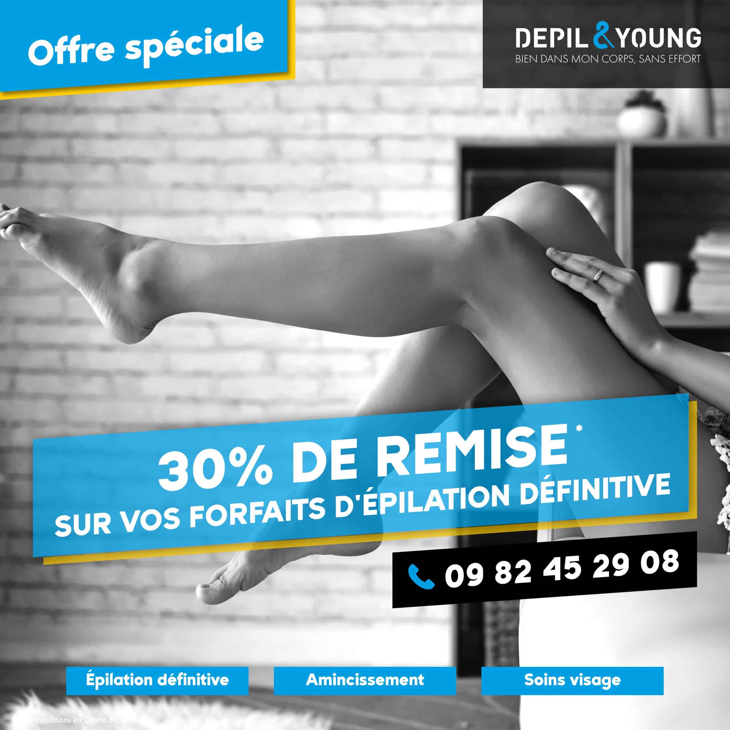 jambes de femme au bord du lit bien épilées offre flash