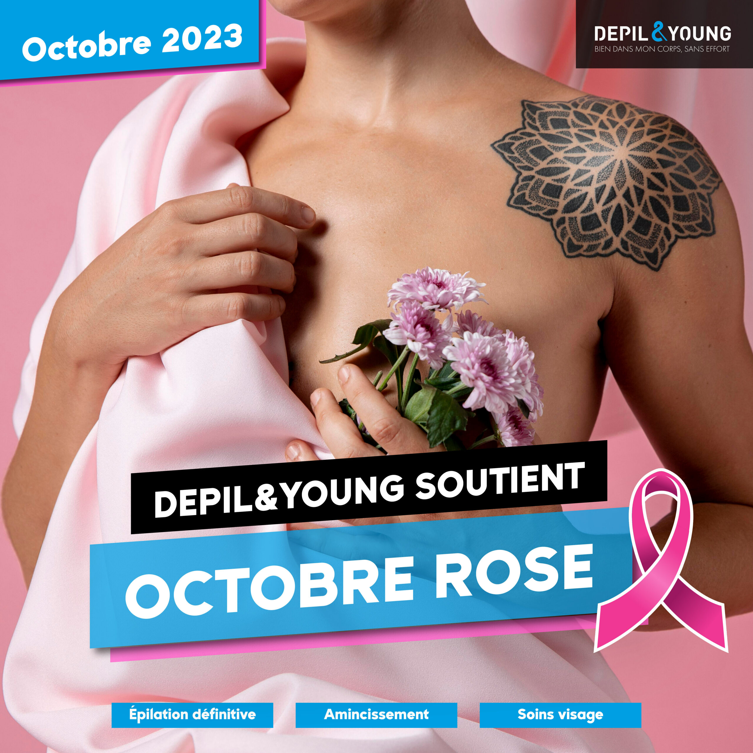 octobre rose avec depil and young solidarité