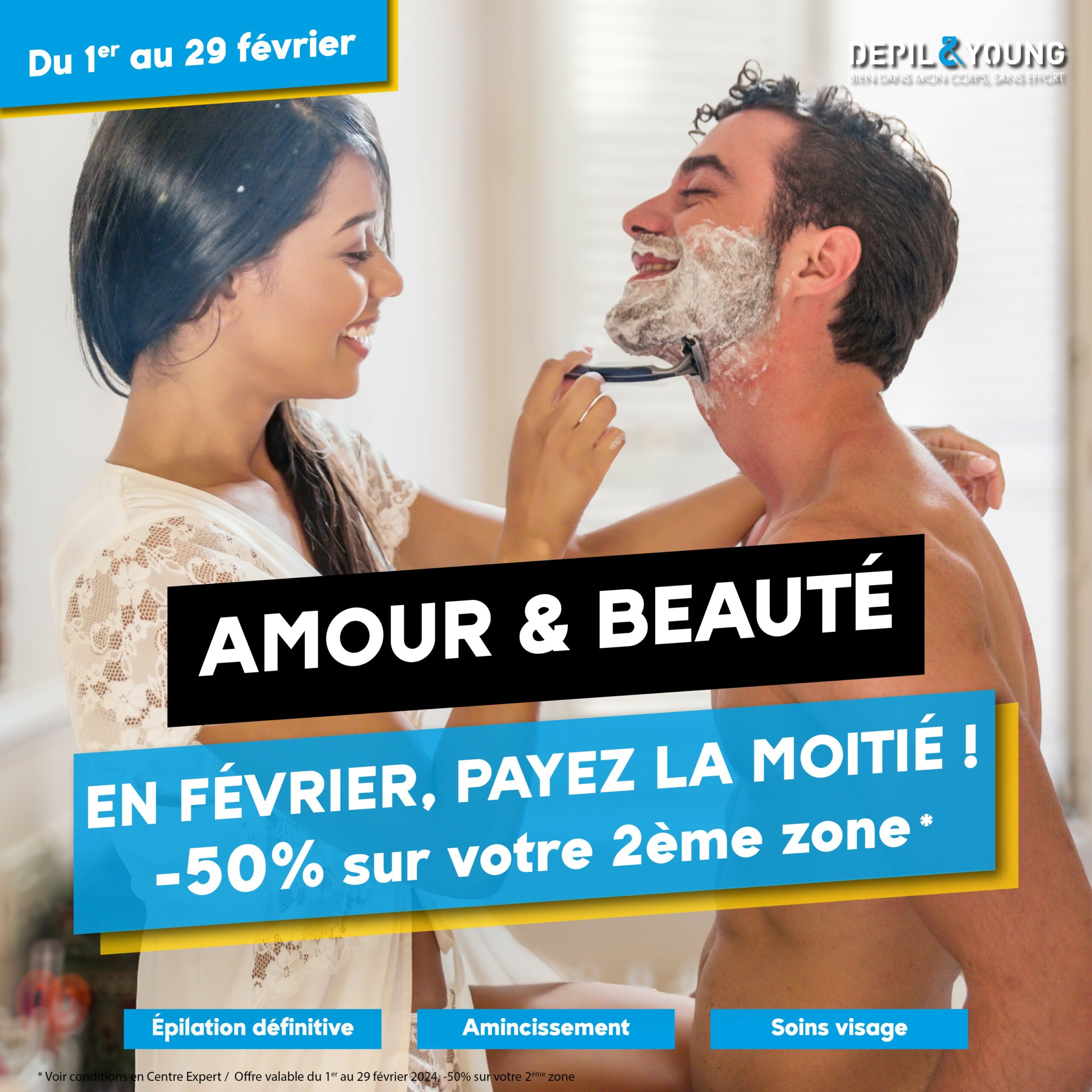 Offre Couple Epilation définitive lumière pulsée depilandyoung
