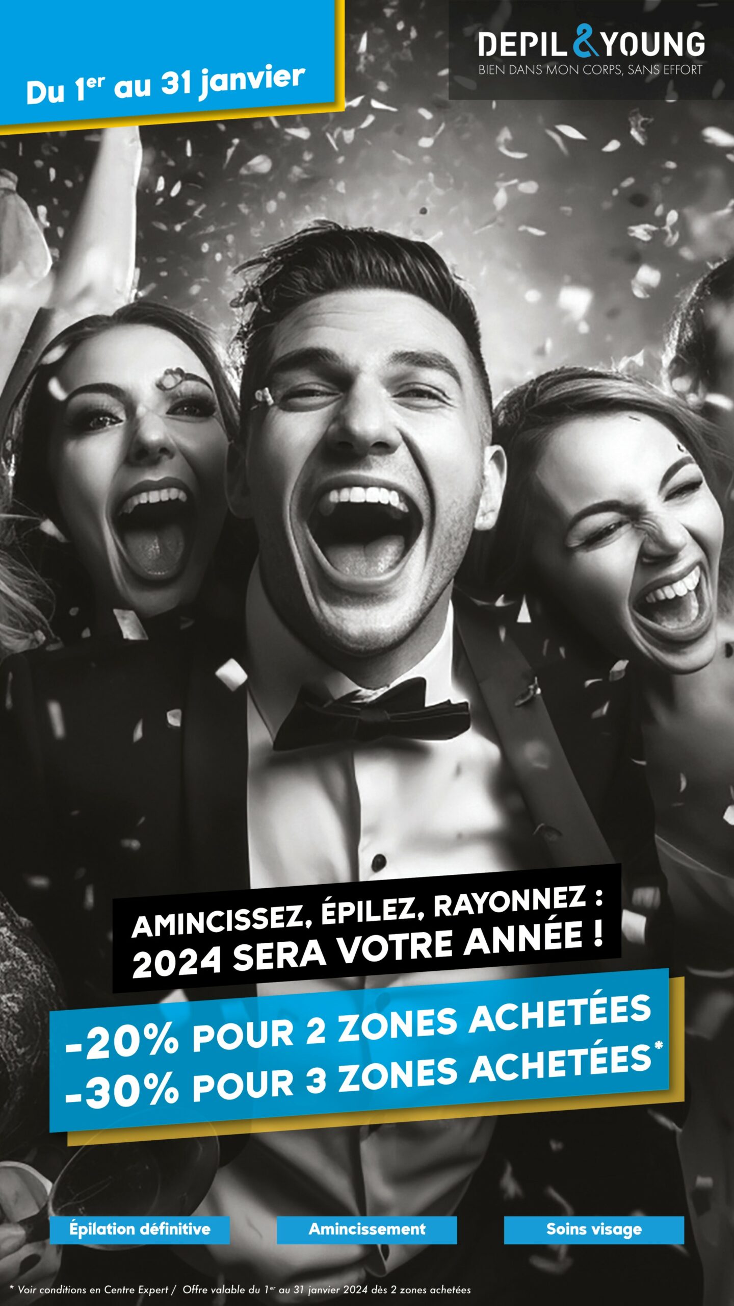 Amincissez, epilez,rayonnez 2024 votre année