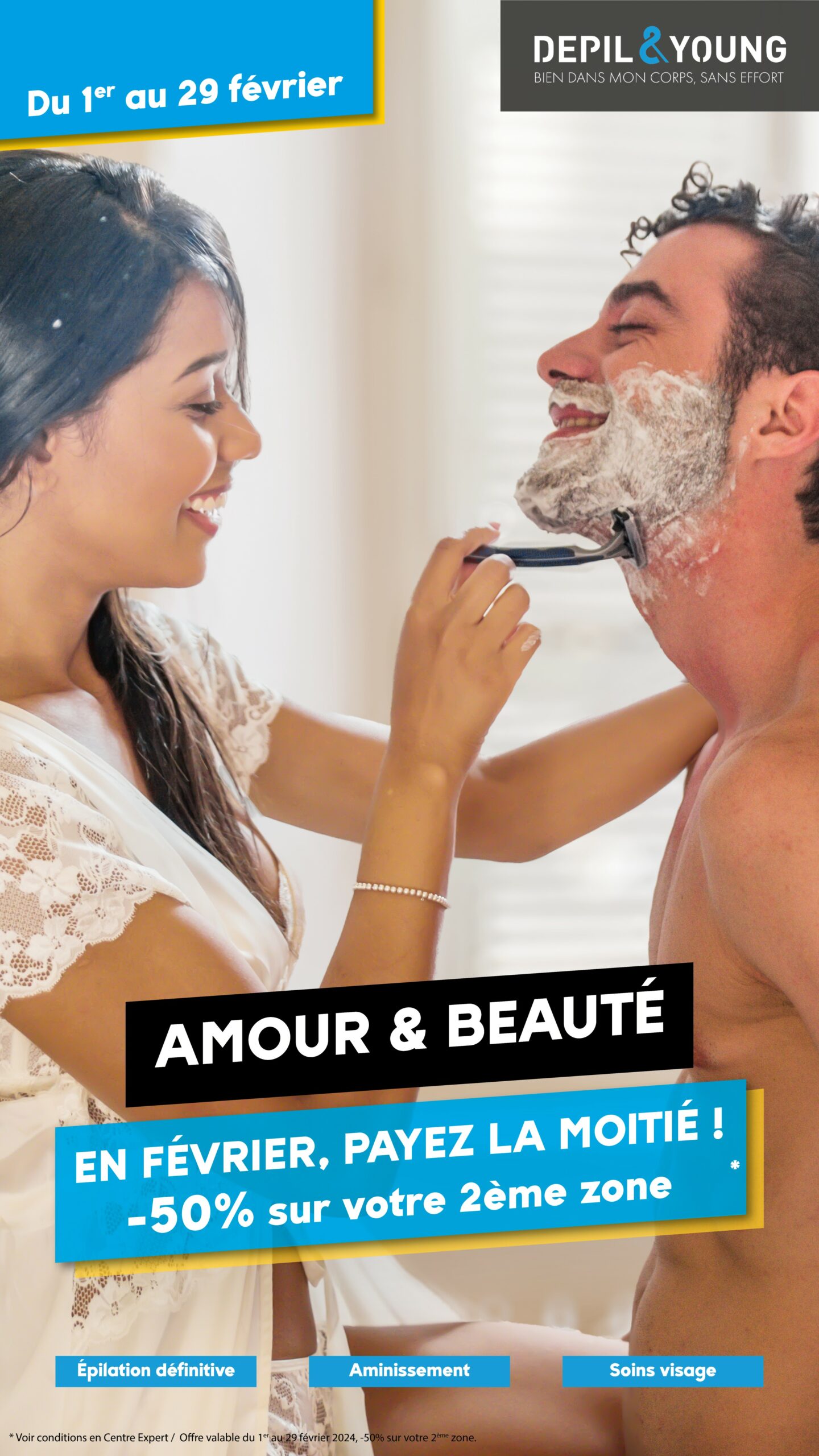 Offre Couple Epilation définitive lumière pulsée depilandyoung
